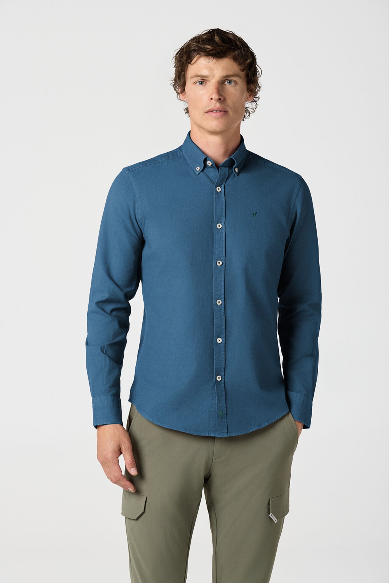 Williot Camisa Estrutura Dyed Azul