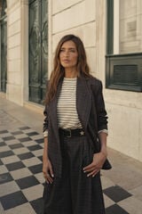 Slowlove Plaid Bermuda shorts Printed brown