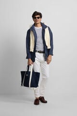 Silbon Parka com aplica&ccedil;&otilde;es Azul