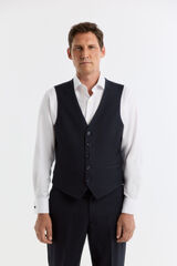 Cortefiel Navy plain faux gilet Navy