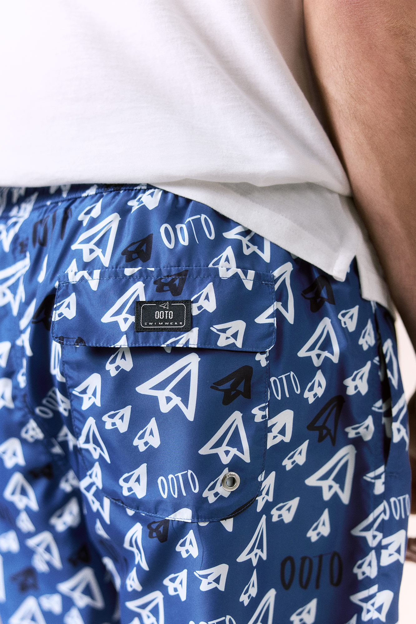 OOTO Printed logo swimwear OOTO Blue