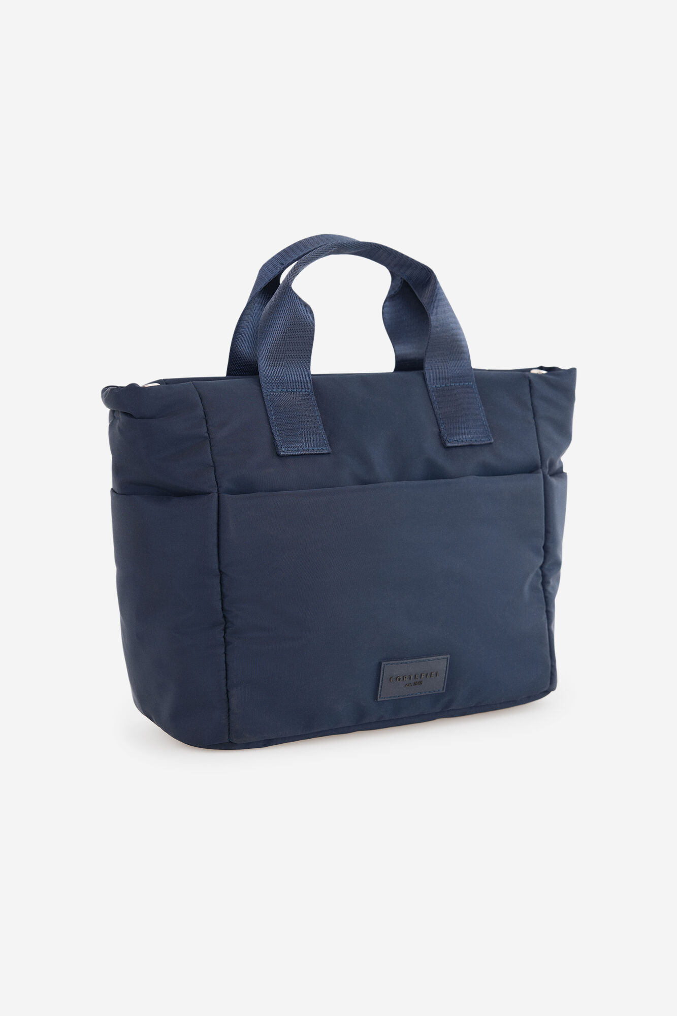 Cortefiel Medium nylon bag Blue