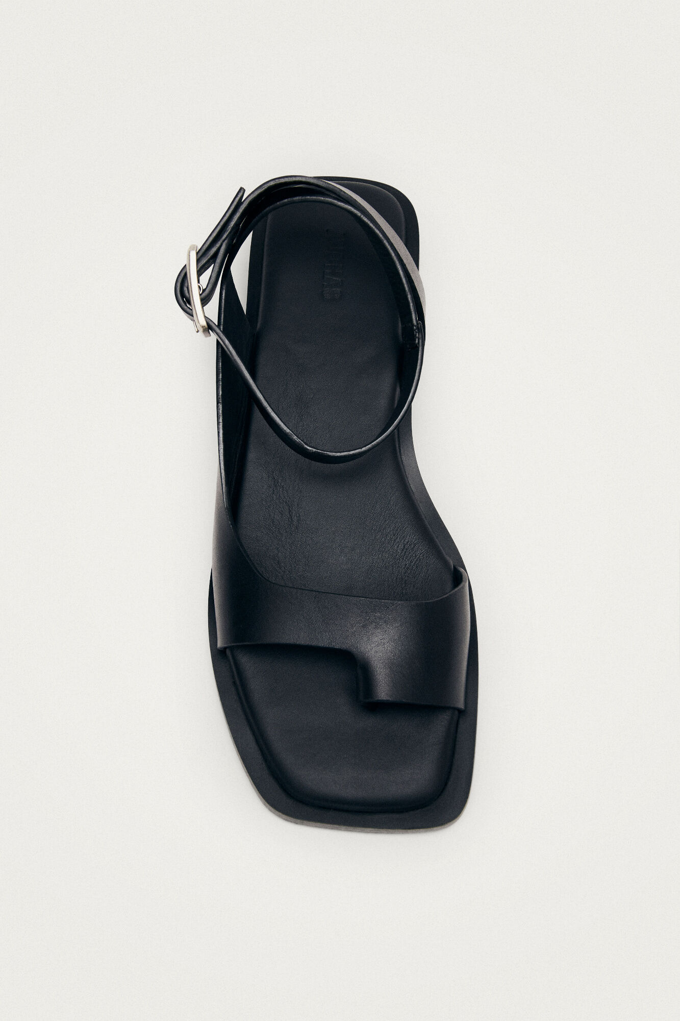 Alohas Leather sandals Tebas Black