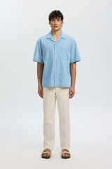 Selected Denim short sleeve shirt Blue