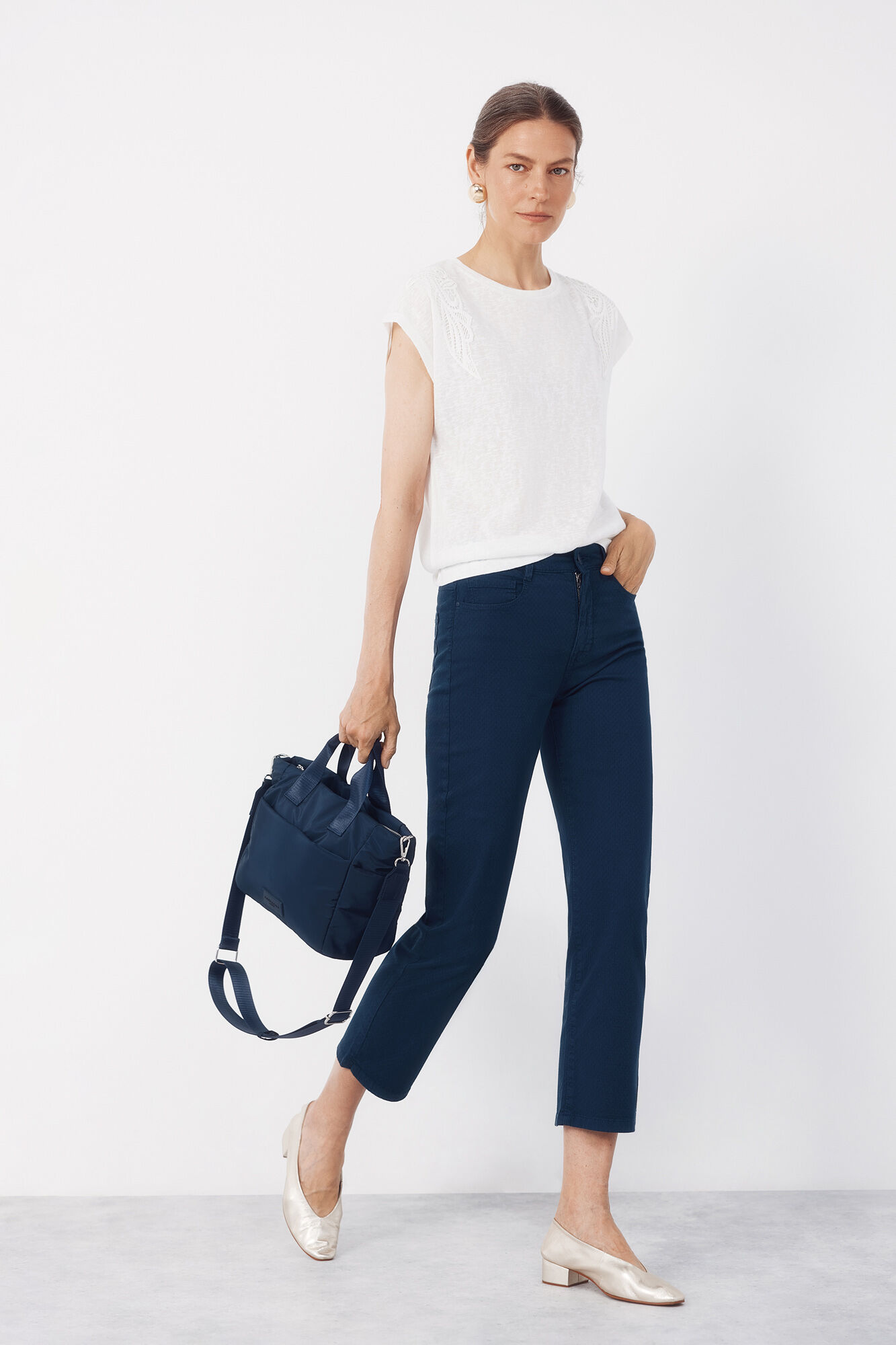 Cortefiel Medium nylon bag