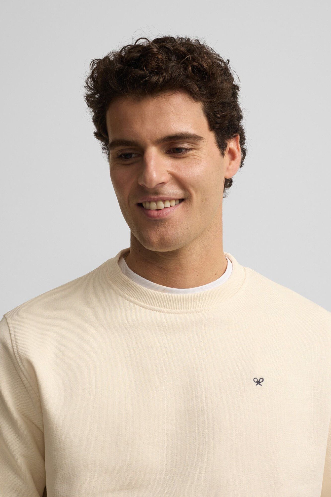Silbon Sweatshirt de raquete &eacute;tnica Ecru