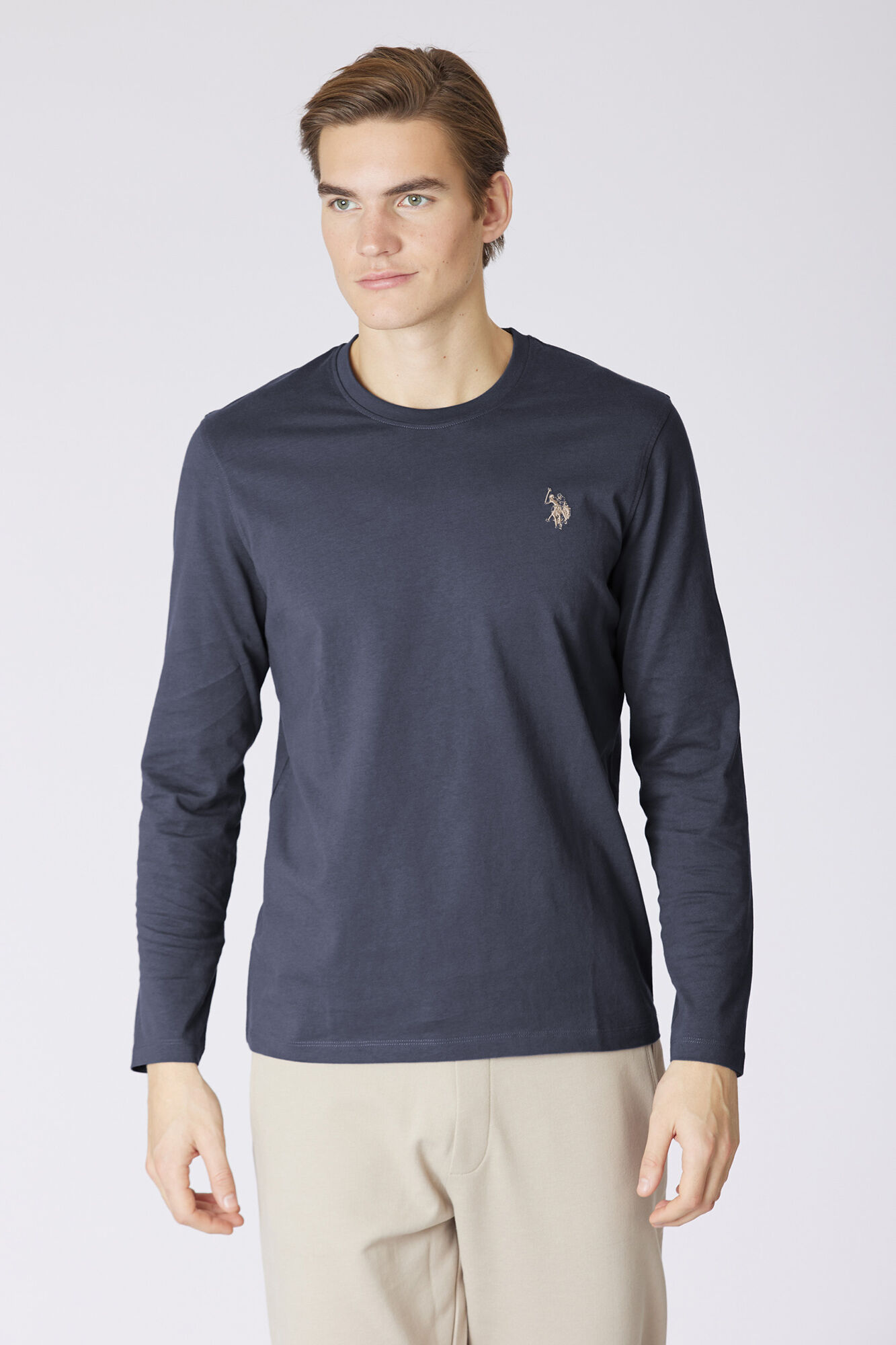 Us Polo T-shirt manga manga Joel Azul