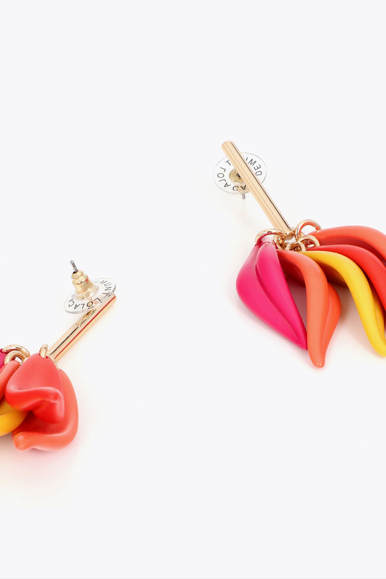 Lola Casademunt Brincos p&eacute;talas Multicolorido