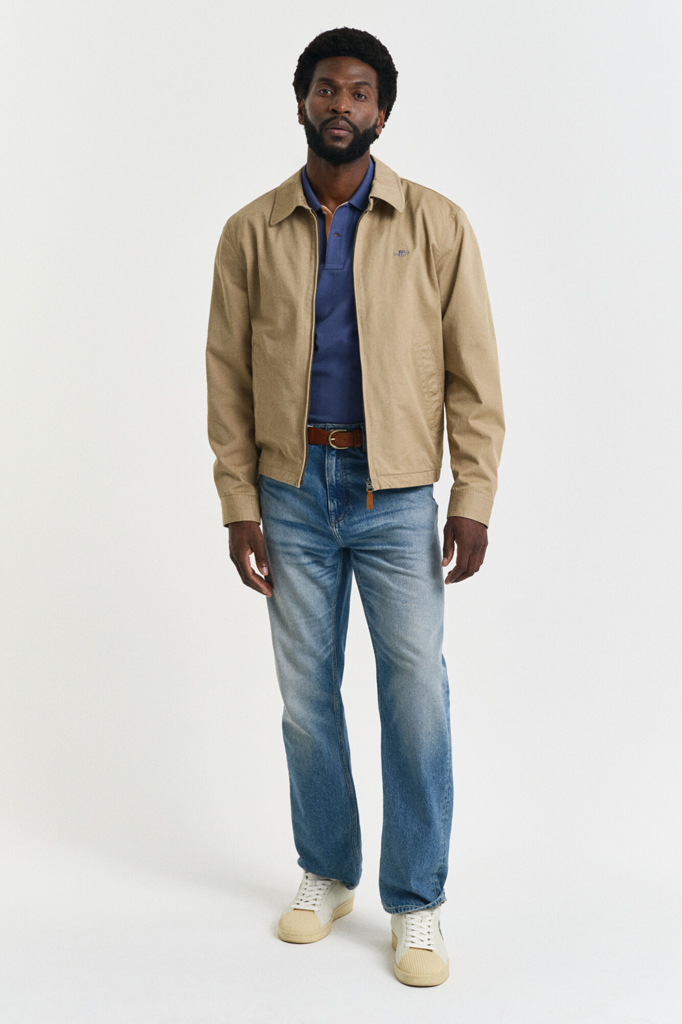 Gant Contrast piqu&eacute; polo Blue