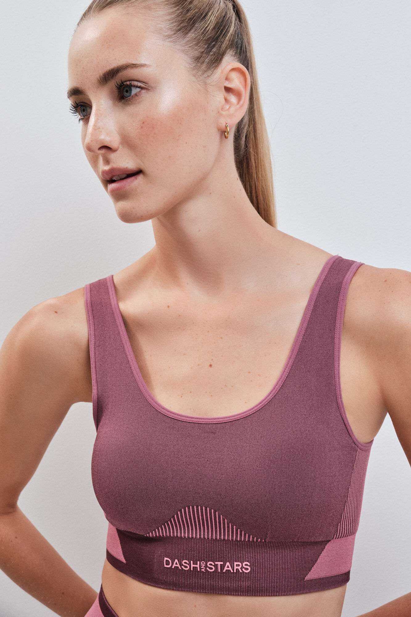 Dash and Stars Sujetador deportivo SEAMLESS COMFORT burgundy rojo