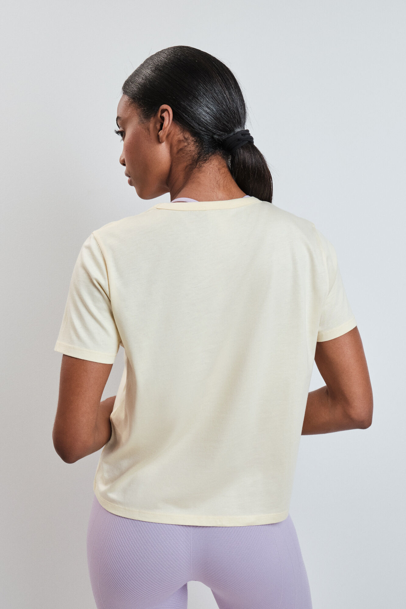 Dash and Stars T-shirt de manga curta extrassuave amarela amarelo