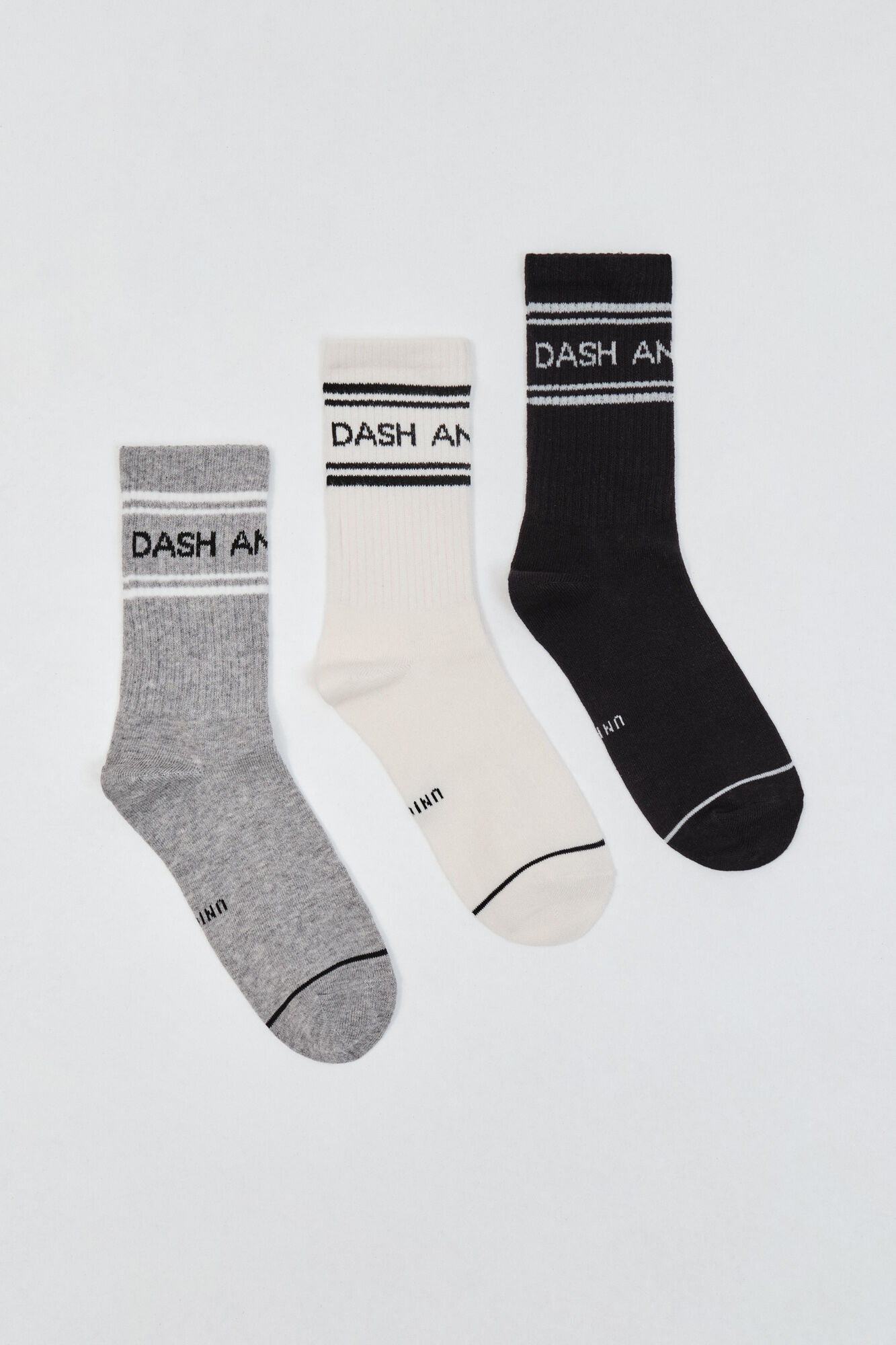 Dash and Stars Pack 3 meias em algod&atilde;o