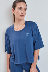 Dash and Stars Camiseta manga corta extra suave azul azul