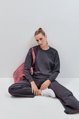 Dash and Stars Sudadera college modal gris gris