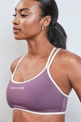 Dash and Stars Soutien desportivo 4D Stretch roxo rosa
