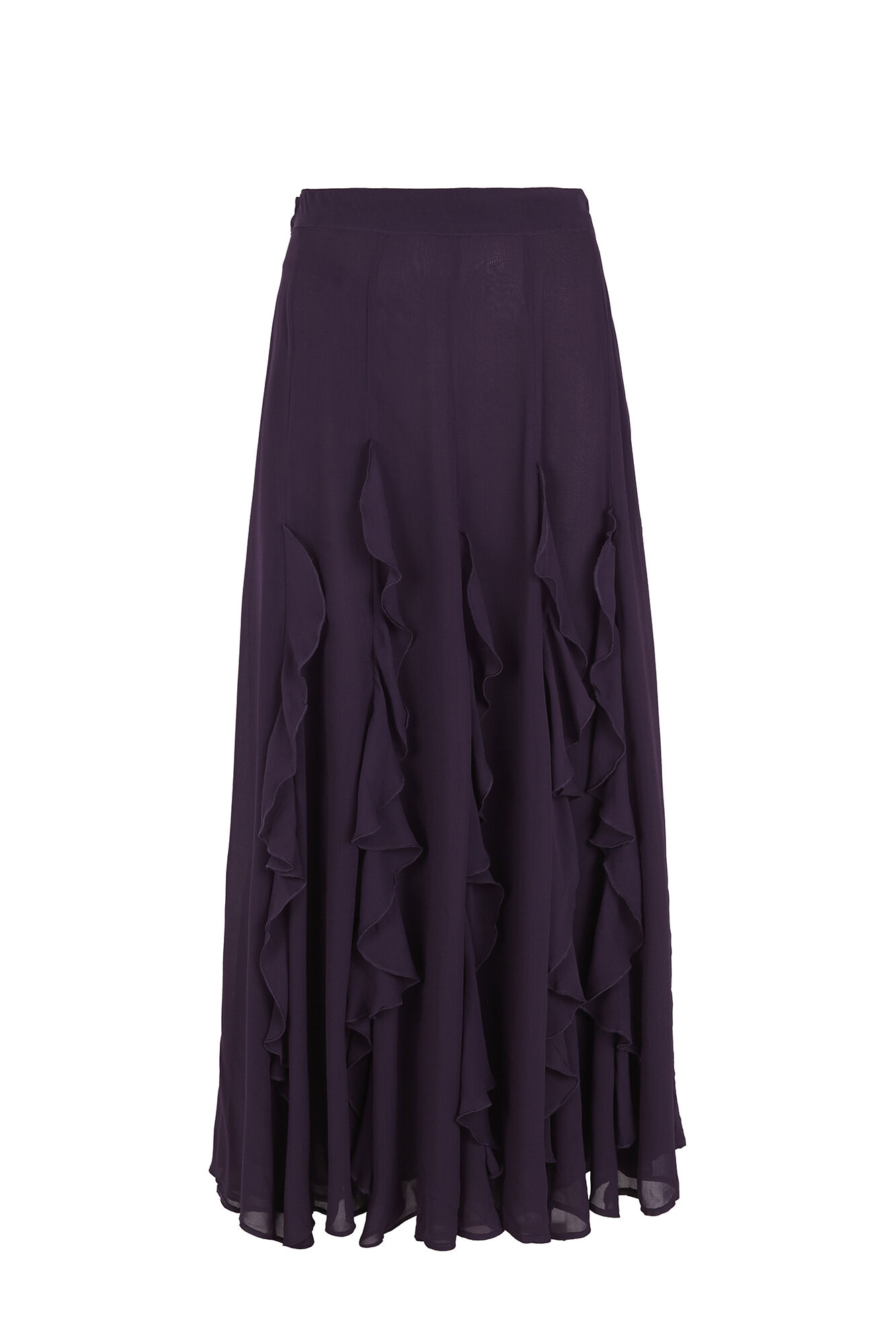 Hoss Intropia Roseline. Falda flu&iacute;da Estampado morado