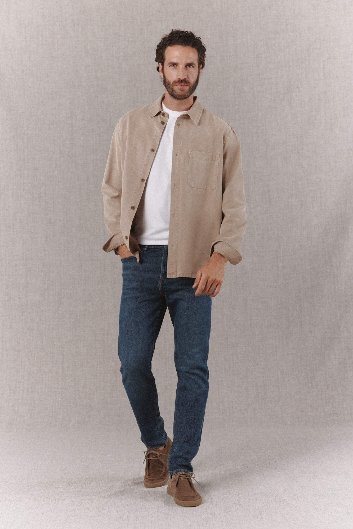 OOTO Sobre camisa tencel algod&oacute;n