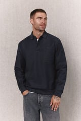 OOTO Sudadera cuello polo Gris oscuro