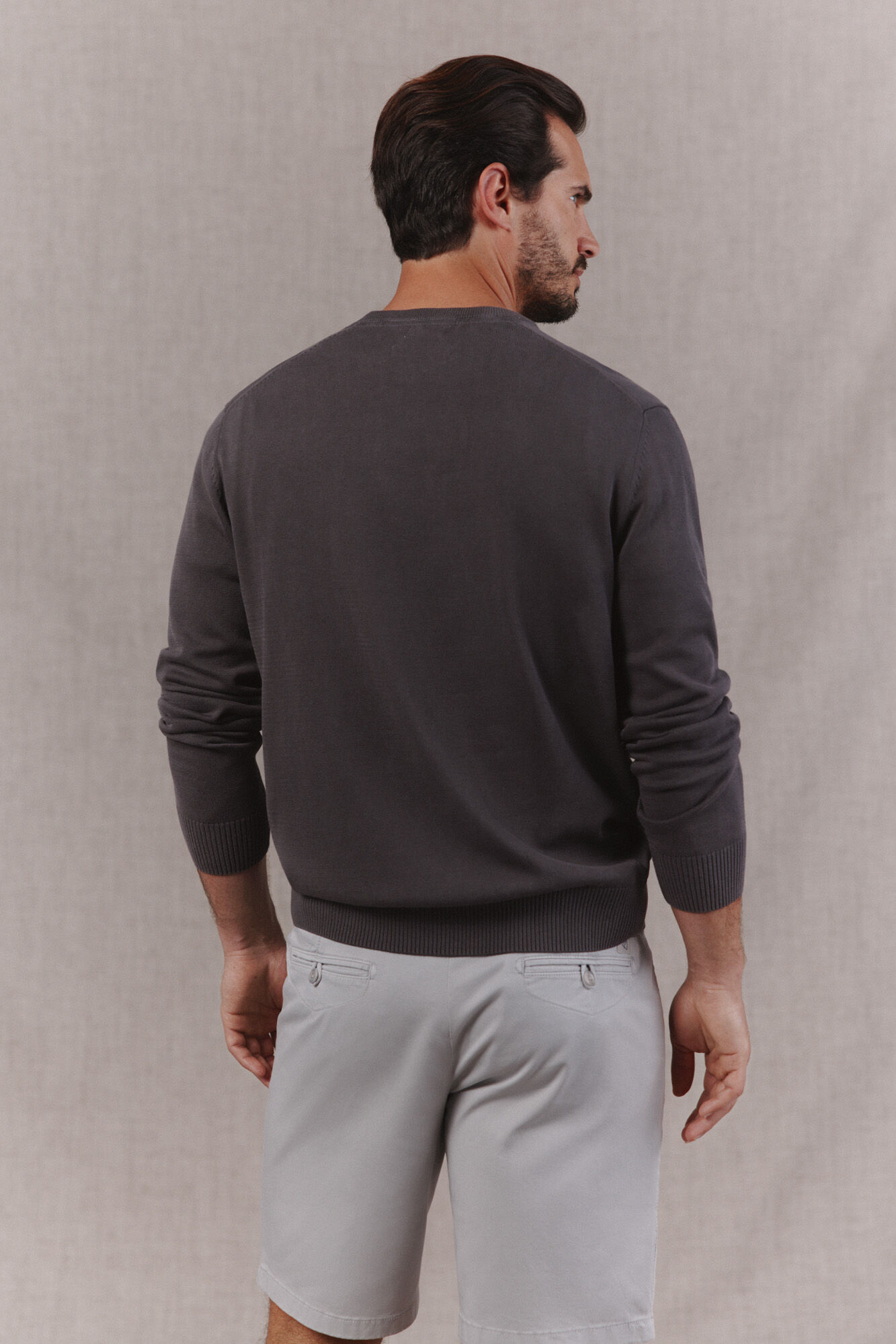 OOTO Basic crew neck jumper Grey