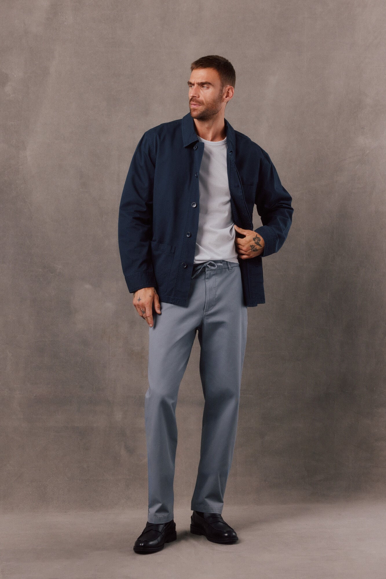 OOTO Regular elasticated chinos