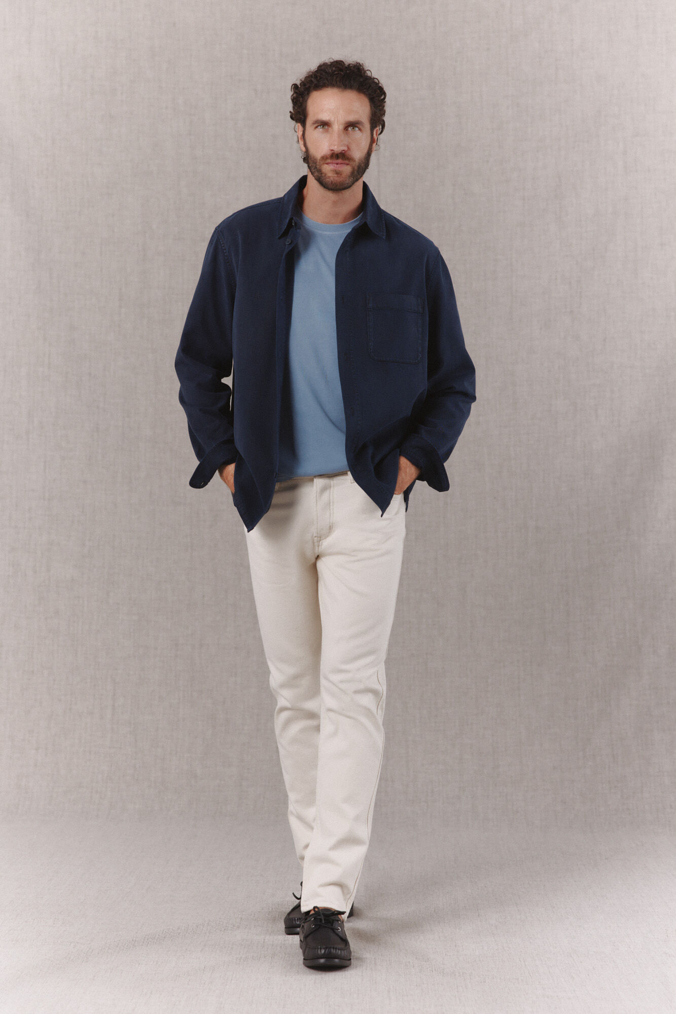 OOTO Sobre camisa tencel algod&oacute;n