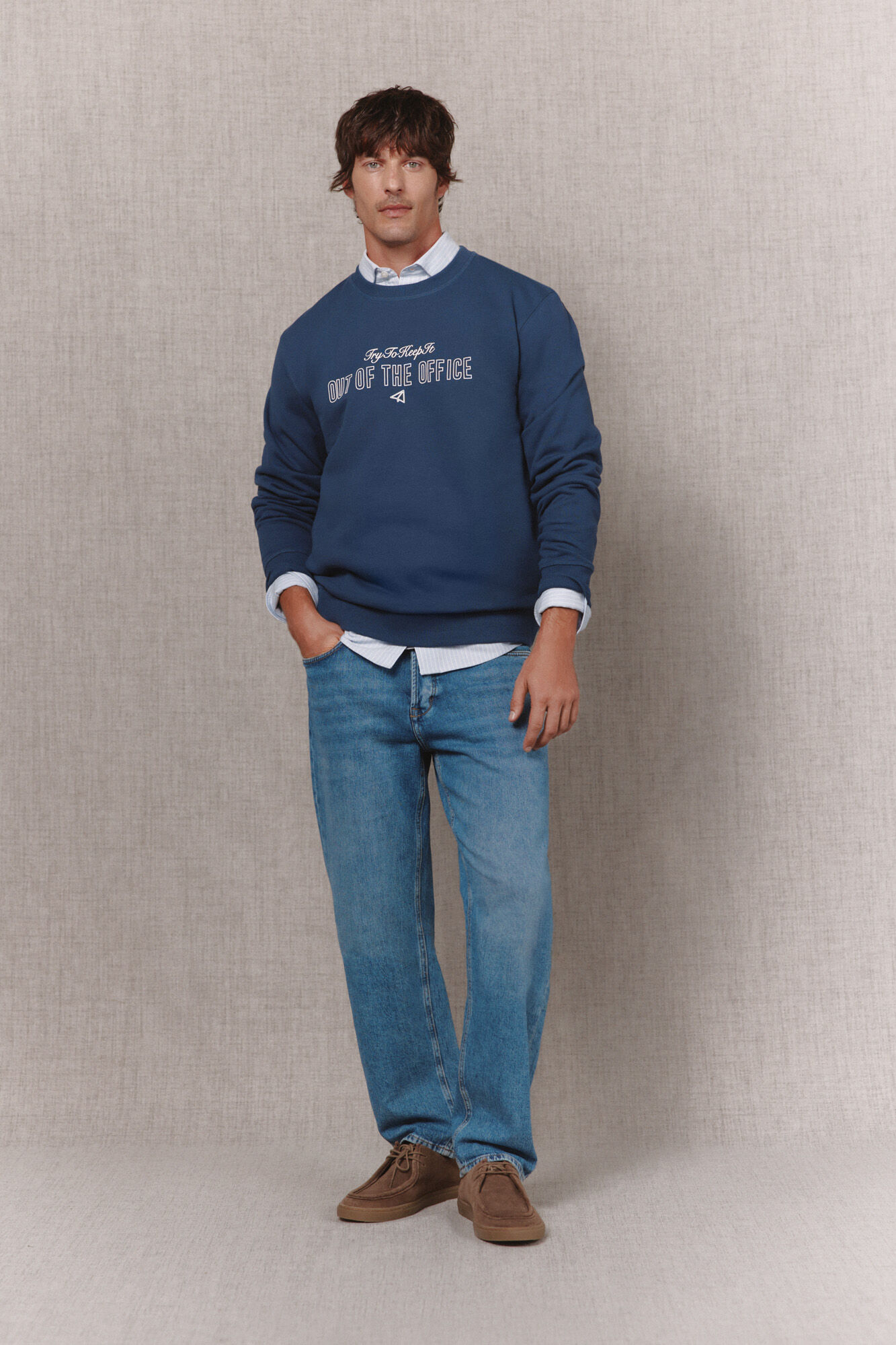 OOTO Sudadera cuello caja