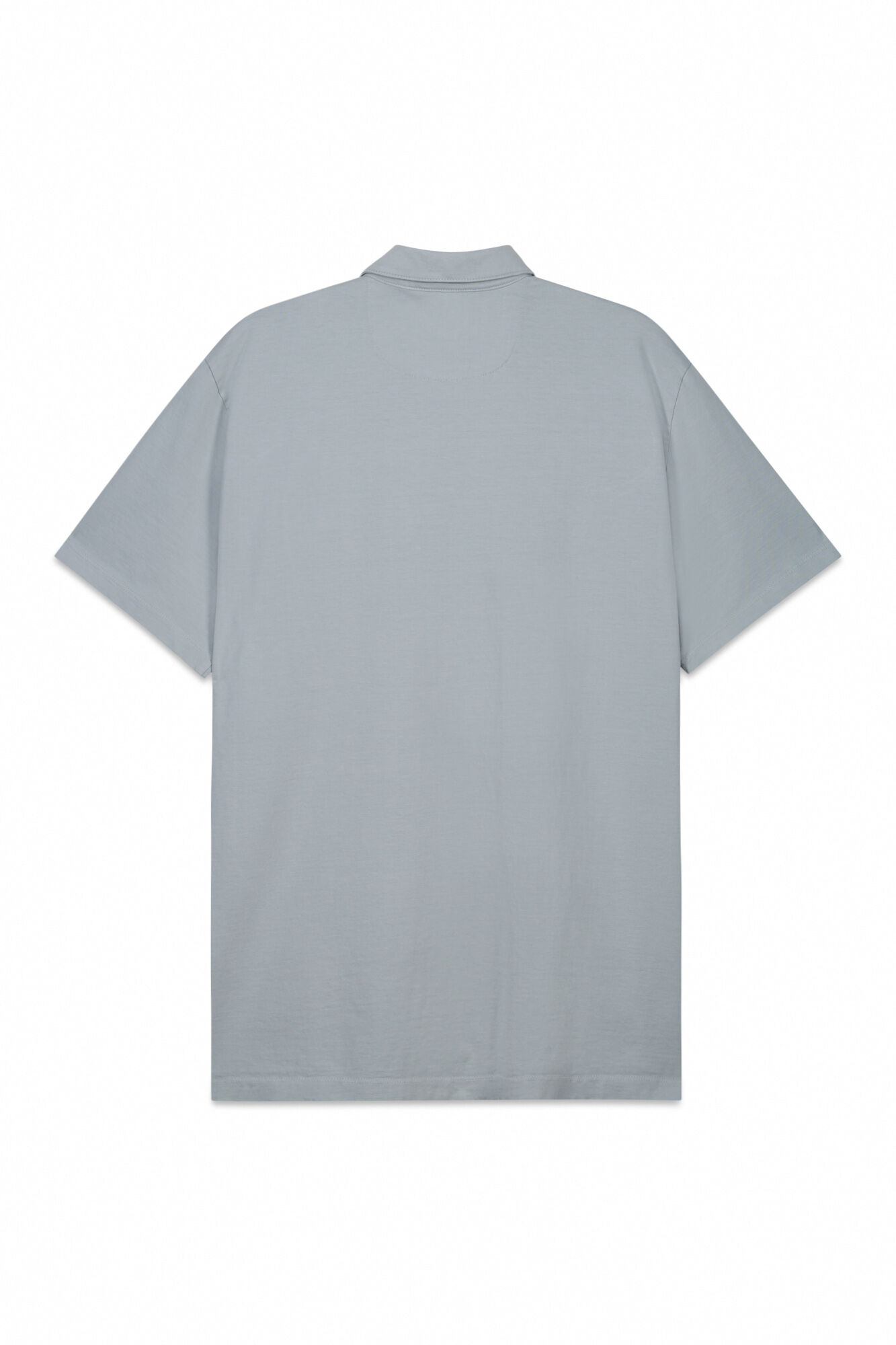 OOTO Polo em single jersey Azul