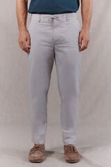 OOTO Light poplin regular chinos Grey