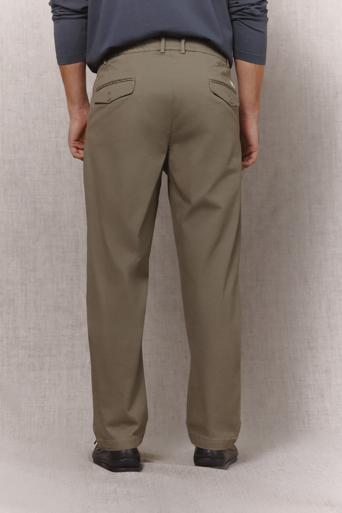 OOTO Chino sarga smart regular Kaki