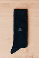 OOTO Plain ribbed sock Navy