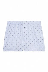 OOTO Boxer em tecido com logos Azul