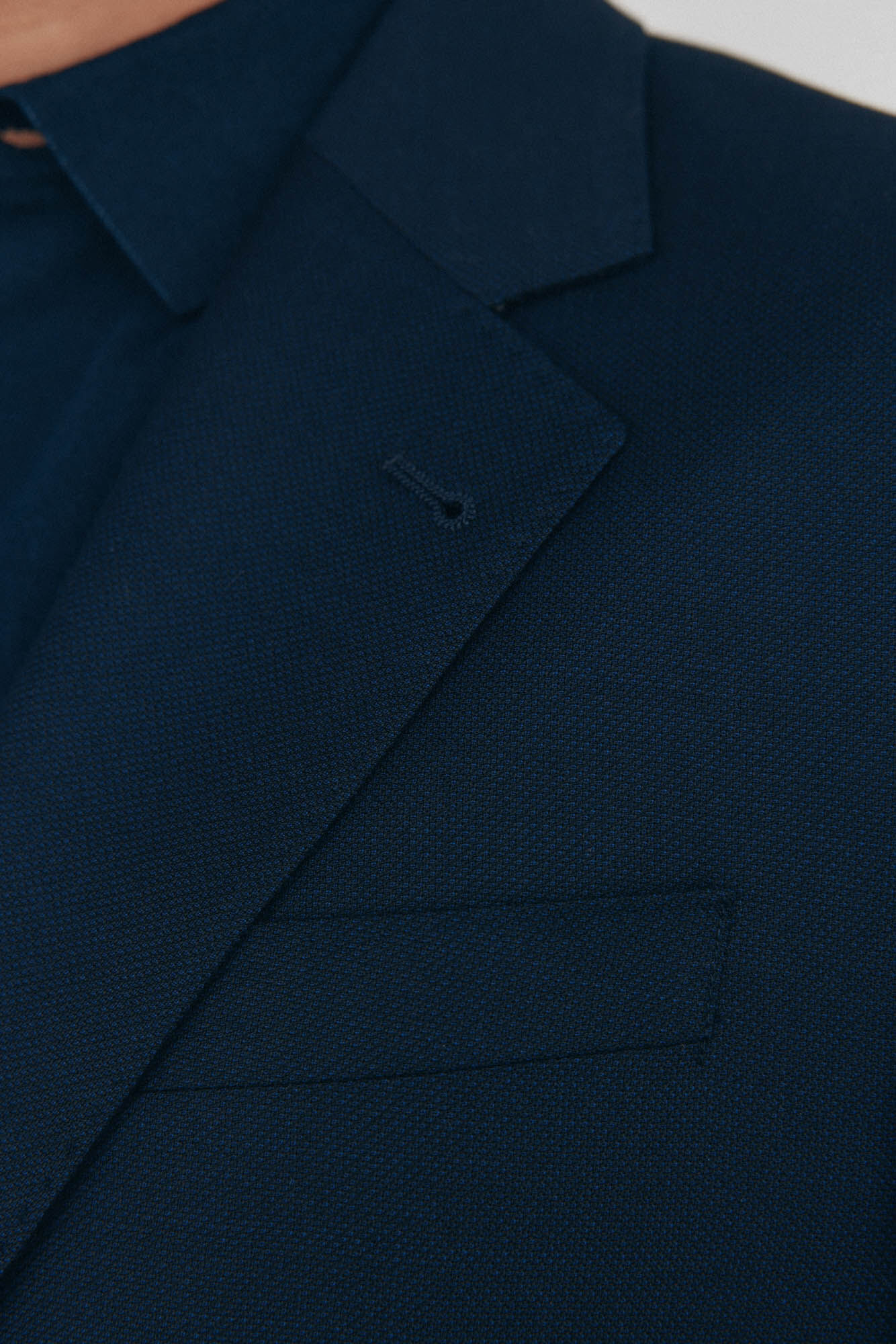 Pedro del Hierro Blazer estilo olho de p&aacute;ssaro com dois el&aacute;sticos e corte slim Azul