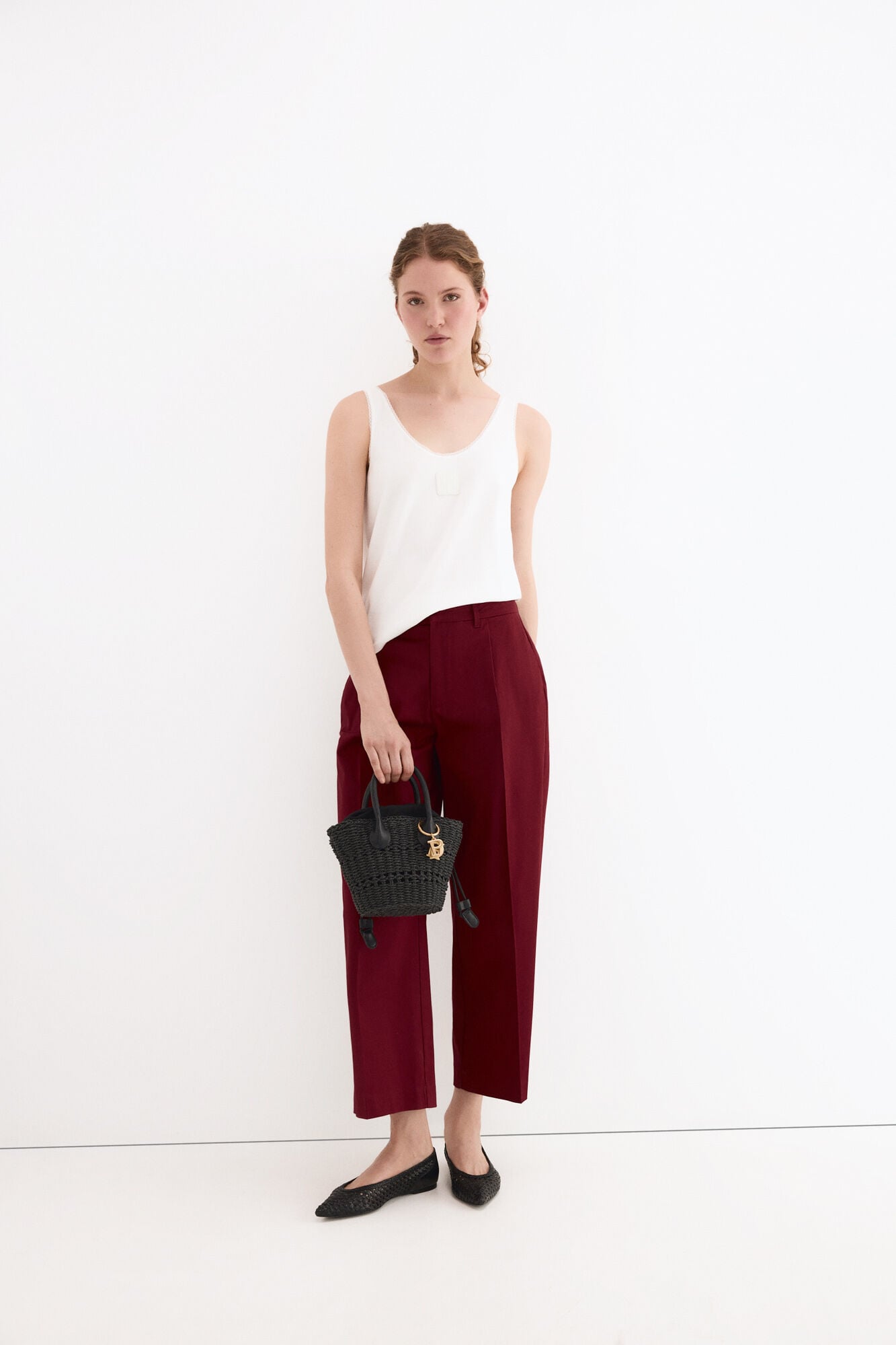 Pedro del Hierro V-neck vest top White