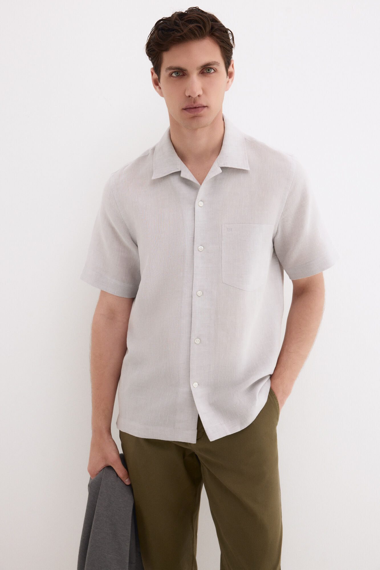 Pedro del Hierro Linen cotton short sleeve shirt