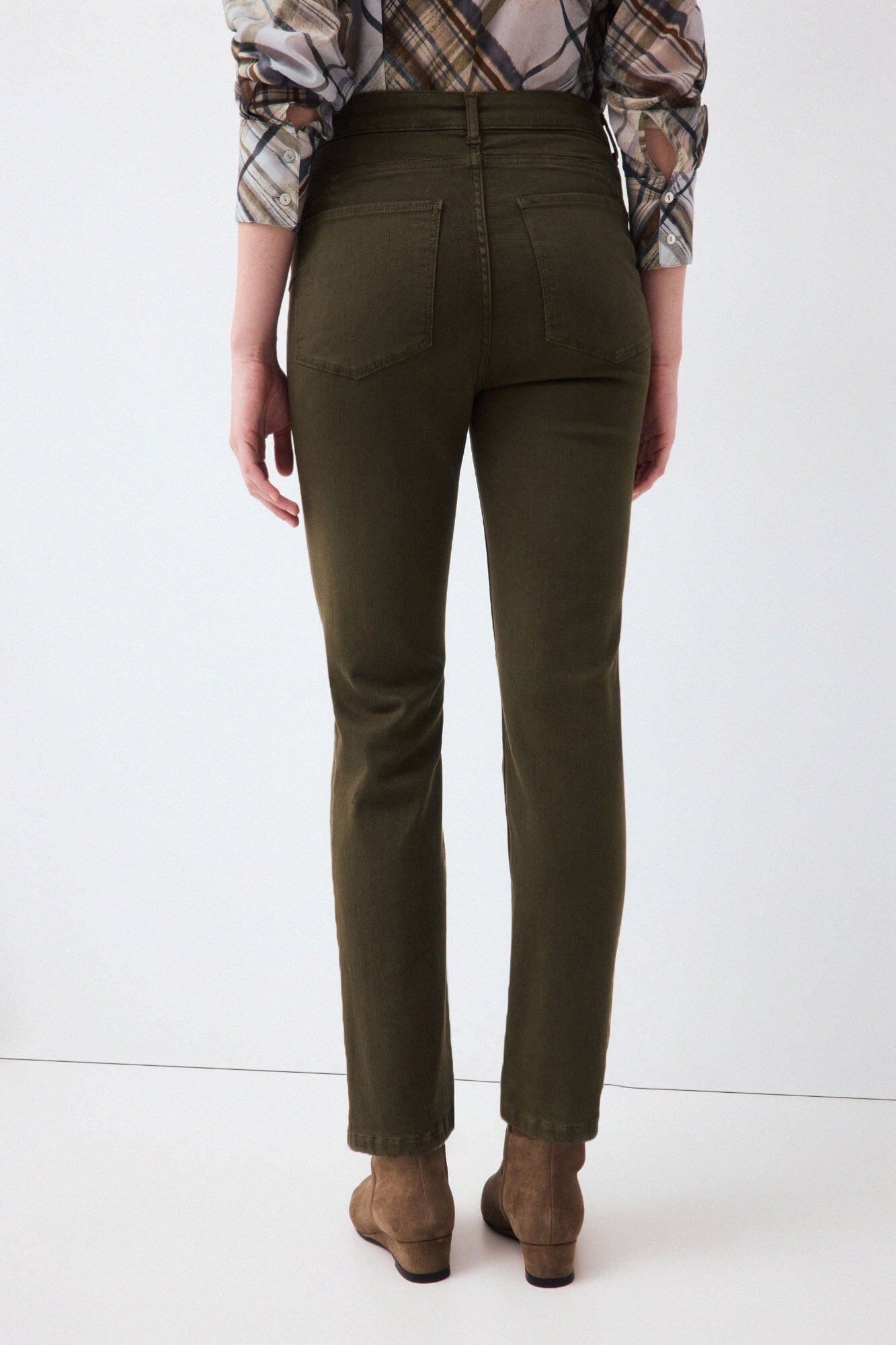 Pedro del Hierro Push up straight basic jeans Green
