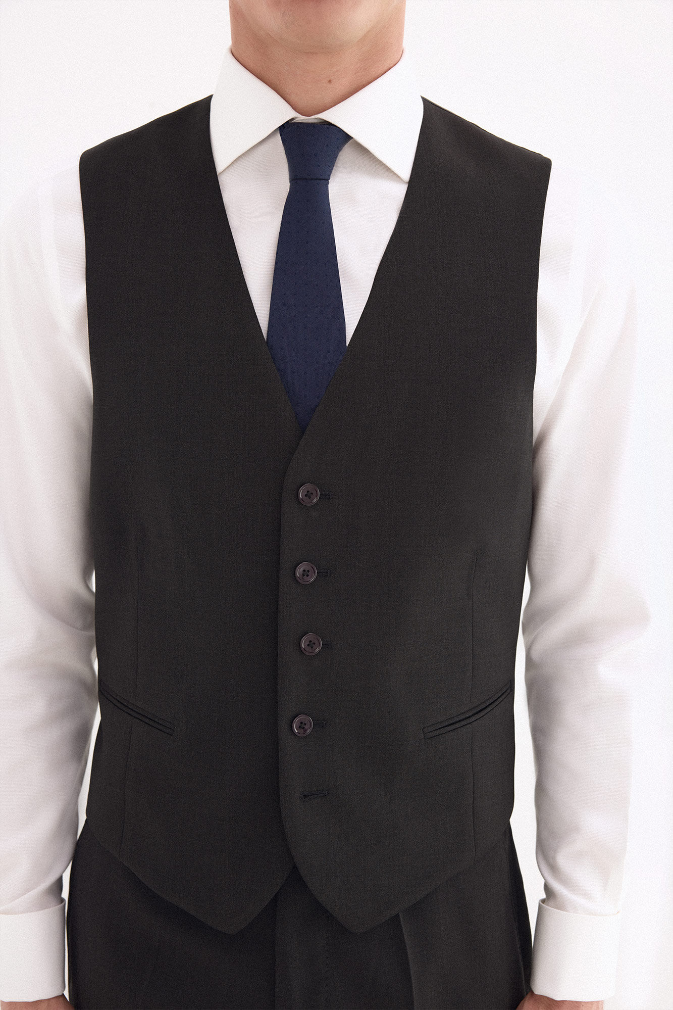 Pedro del Hierro Plain tailored gilet