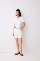 Pedro del Hierro Short sleeve polo shirt White