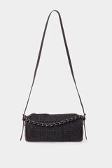 Pedro del Hierro Plaid mini handbag Brown