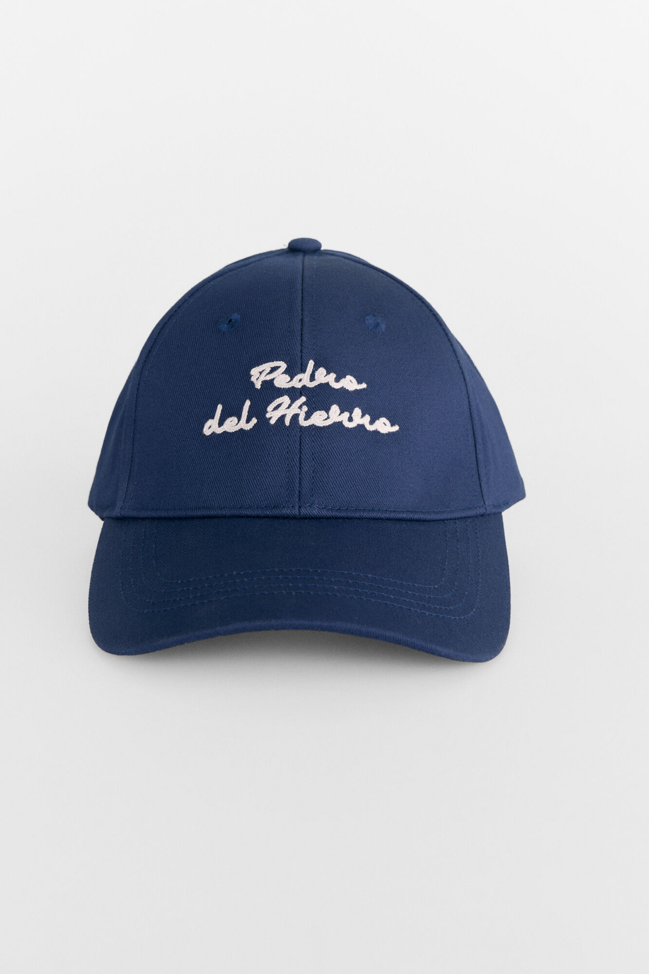Pedro del Hierro Bon&eacute; com logo bordado Azul