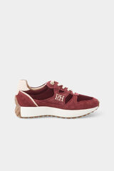 Pedro del Hierro Leather sneaker Burgundy