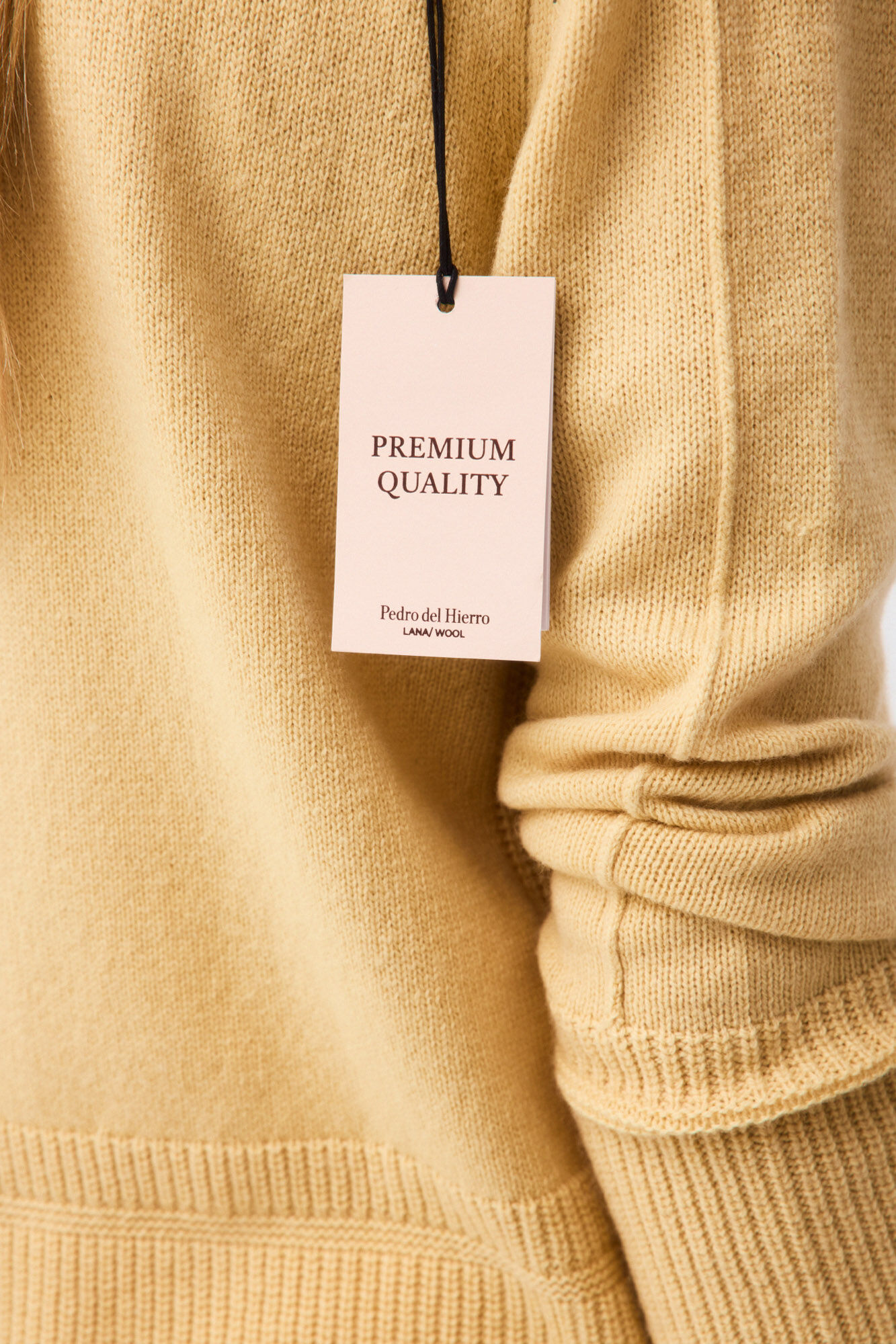 Pedro del Hierro Wool funnel neck jumper with central seam