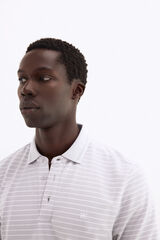 Pedro del Hierro Striped polo shirt Grey