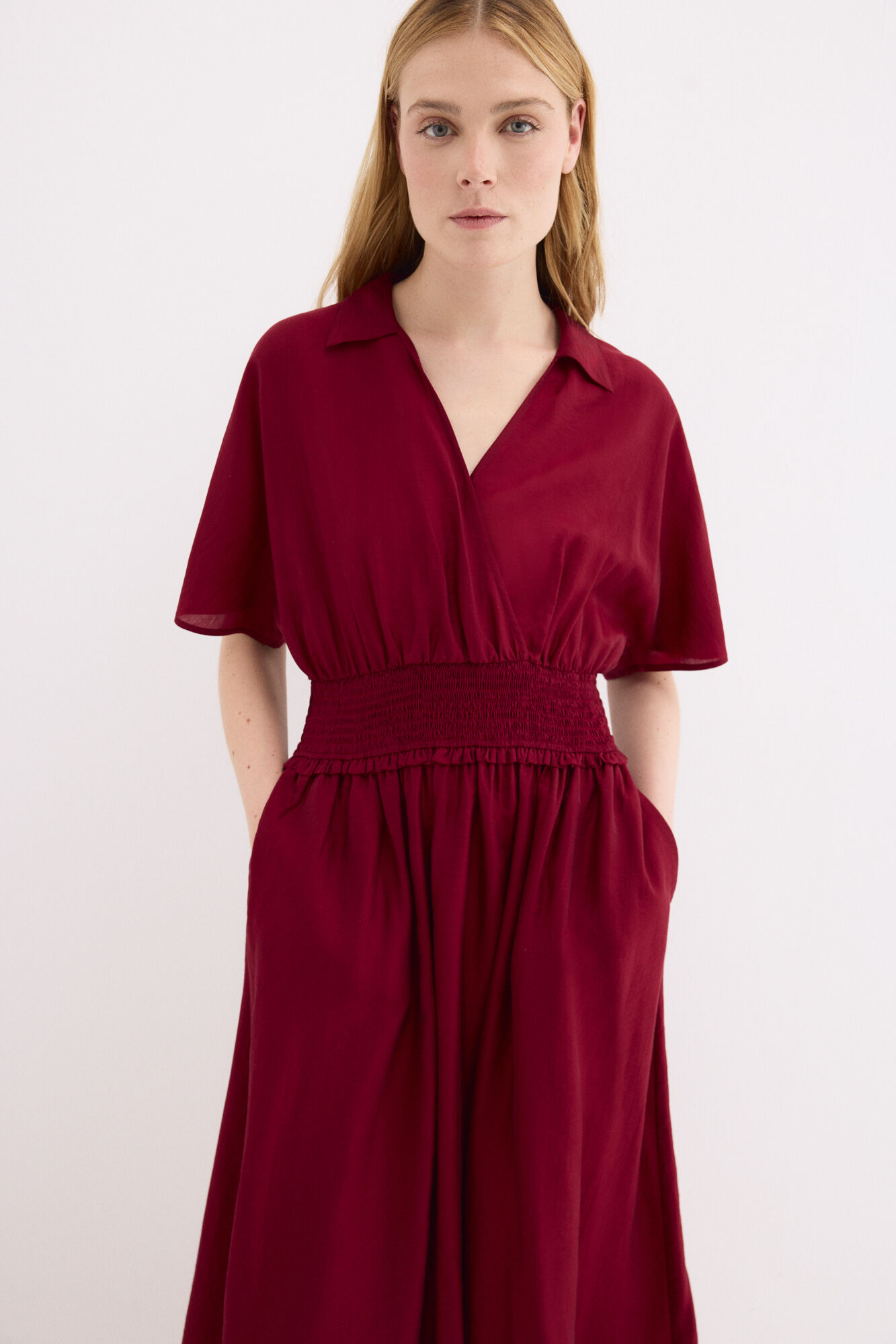 Pedro del Hierro Gathered waist detail midi dress