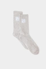 Pedro del Hierro Plain sport sock Grey