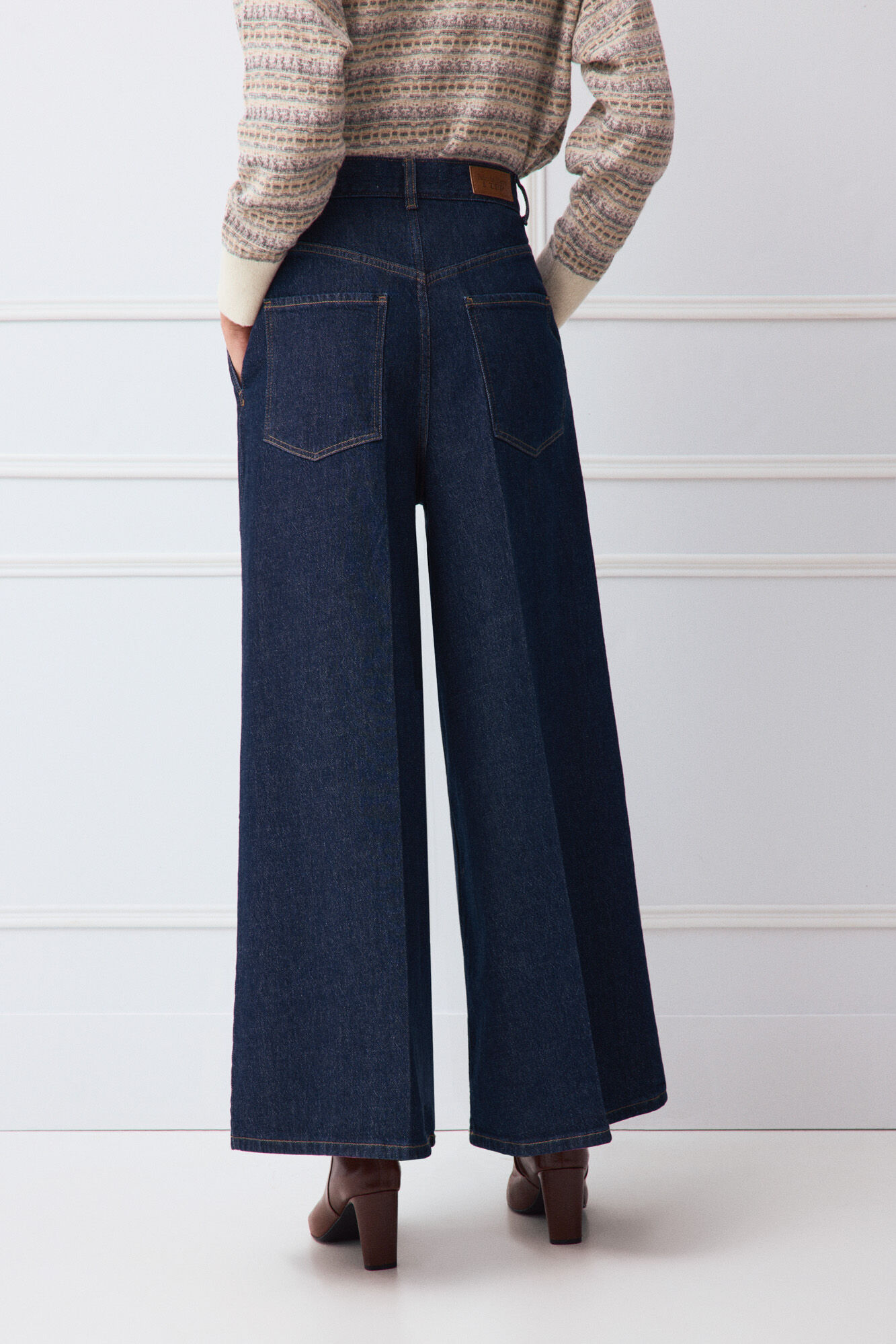 TFP by Tamara Falc&oacute; Super wide leg jeans Blue