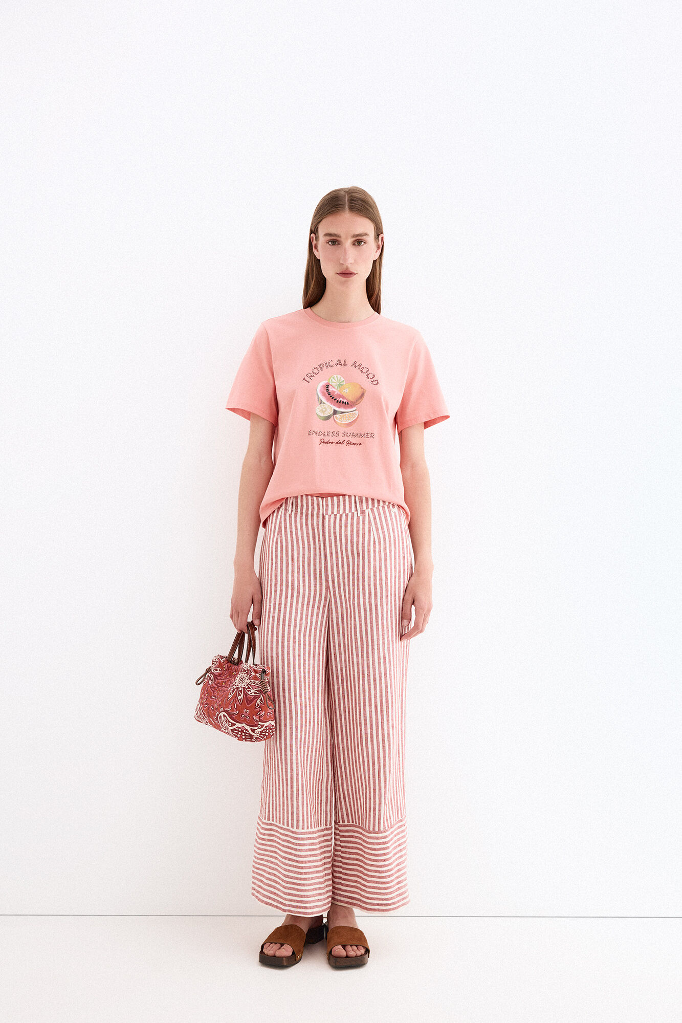 Pedro del Hierro Short sleeve T-shirt with front print