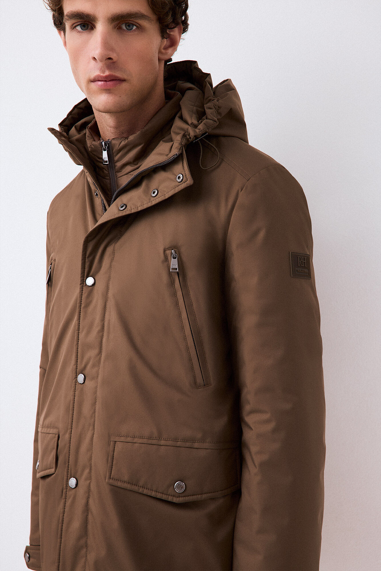 Pedro del Hierro Long four-pocket parka