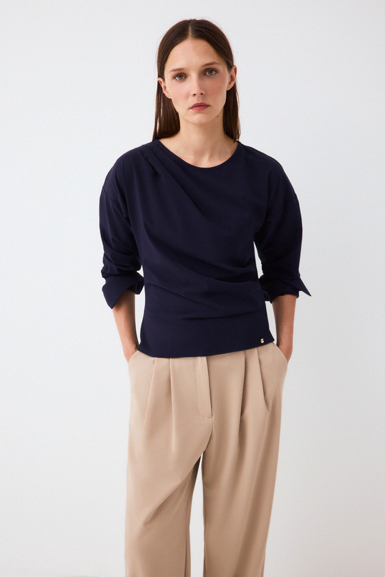 Pedro del Hierro Top fruncido