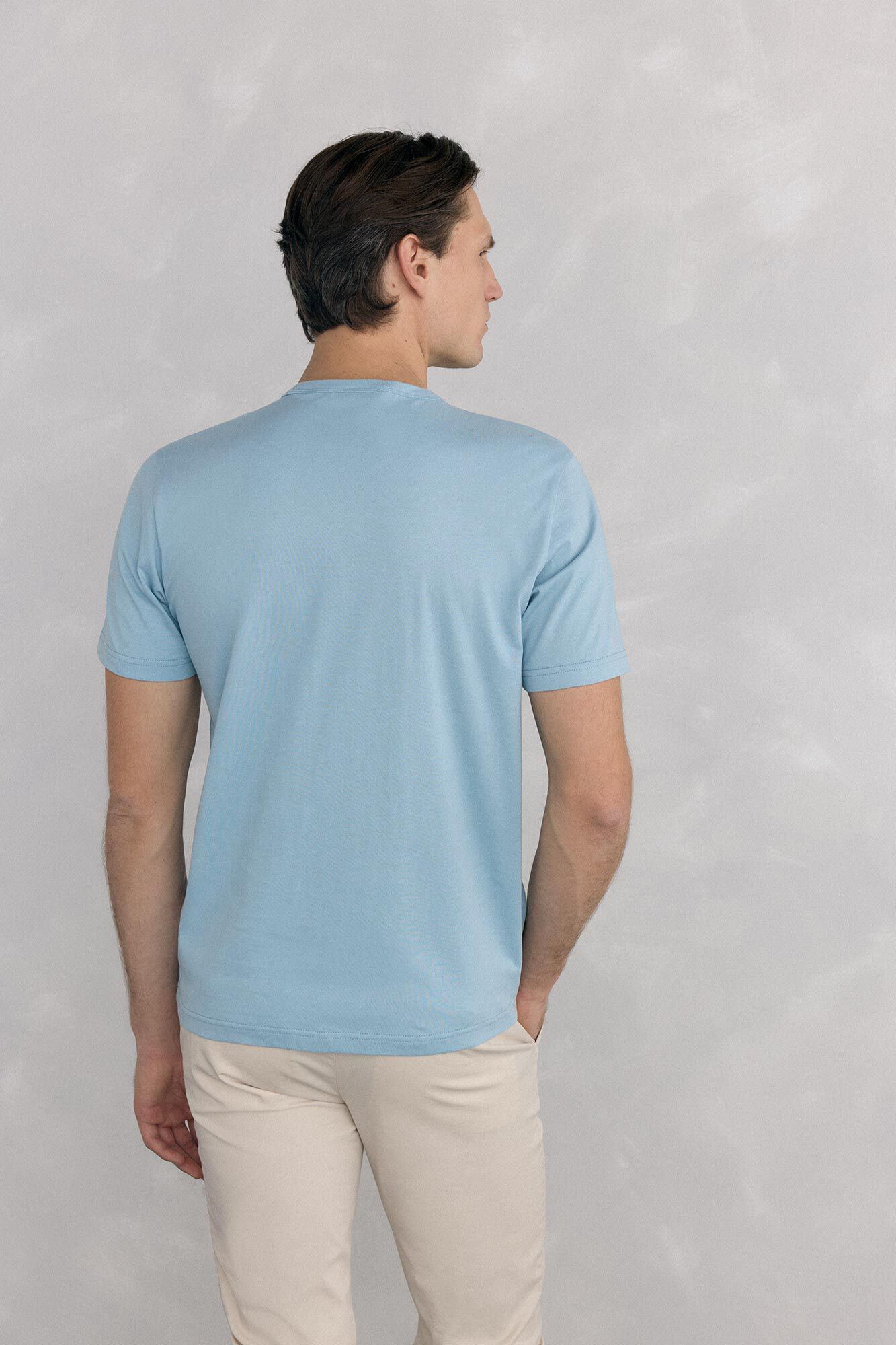 Pedro del Hierro Large logo T-shirt Blue