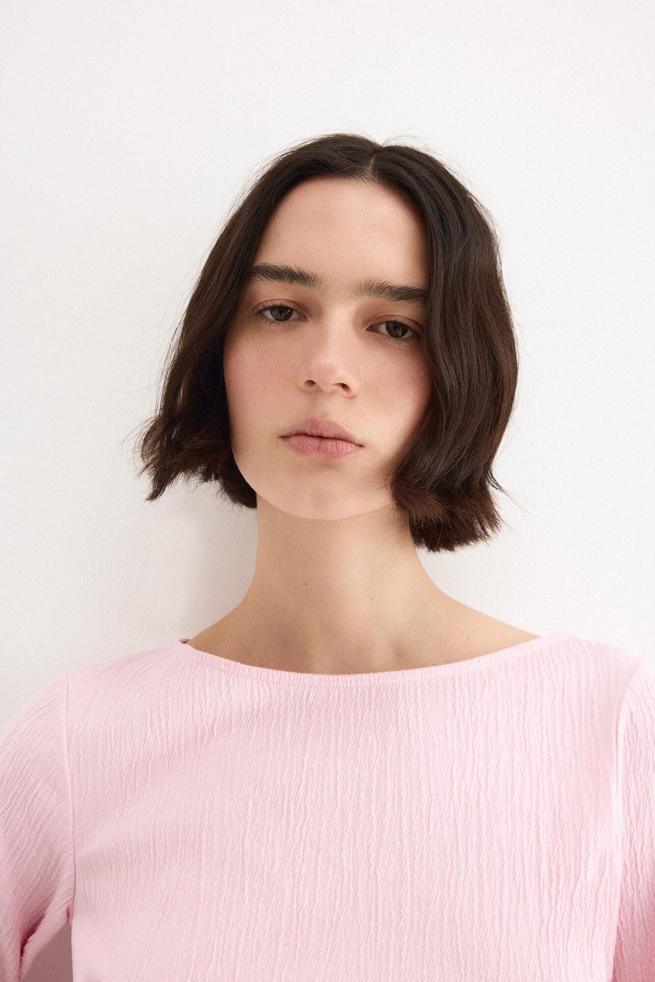 Pedro del Hierro Crinkled boat neck top